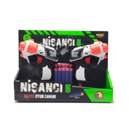 PRESTİJ OYUNCAK NİŞANCI 5 10 ADET SOFT MERMİSİ VAR