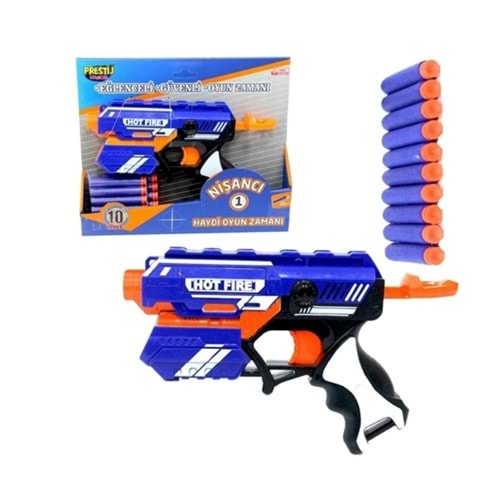 PRESTİJ OYUNCAK NİŞANCI 1 10 ADET SOFT MERMİSİ VAR