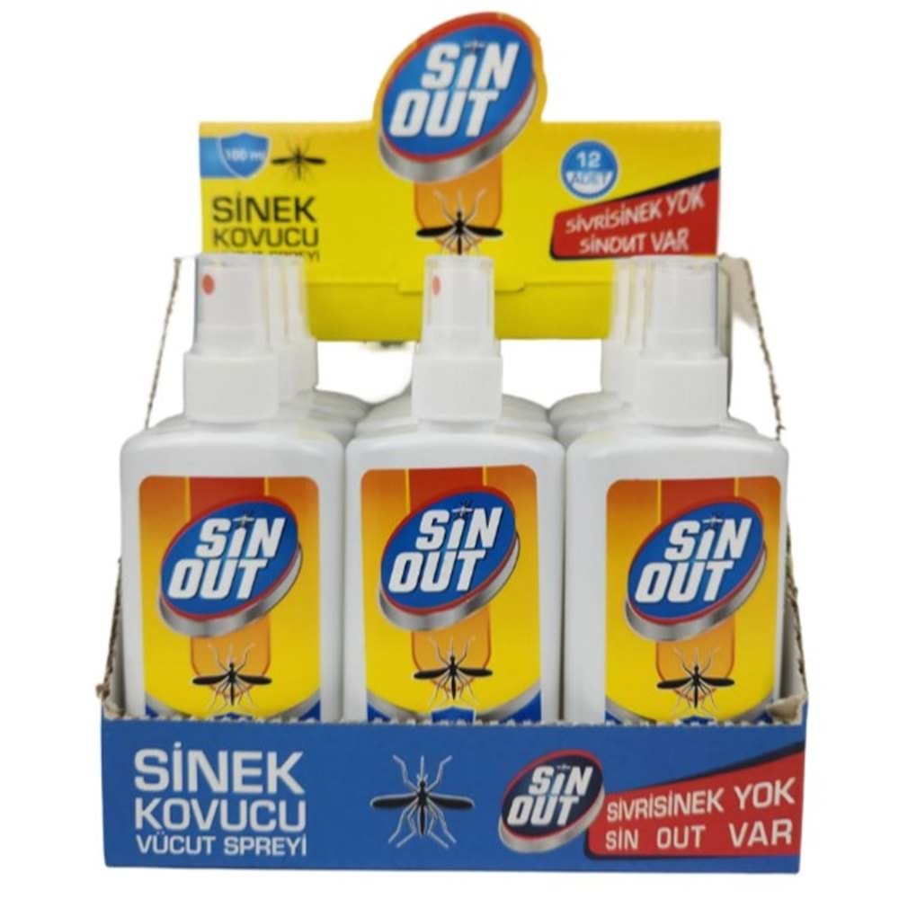 SİNOUT SİNEK KOVUCU LOSYON 100ML SPREY *12 / *96