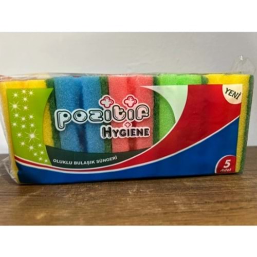 POZİTİF OLUKLU BULAŞIK SÜNGERİ 5 Lİ *36