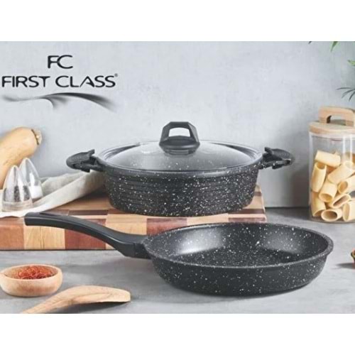 EDA FC FİRST CLASS PLATİNIUM 2 Lİ TENCERE TAVA SETİ 26CM