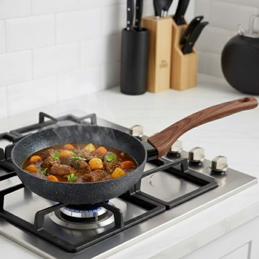 PIRLANTA TAŞ GRANİT TEK KULP TAVA 24NO