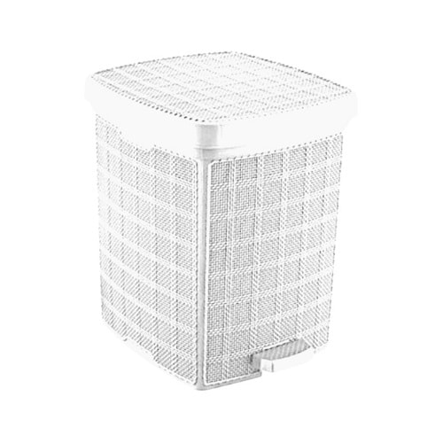 JUTE PEDALLI ÇÖP KOVASI NO:2 (BEYAZ)