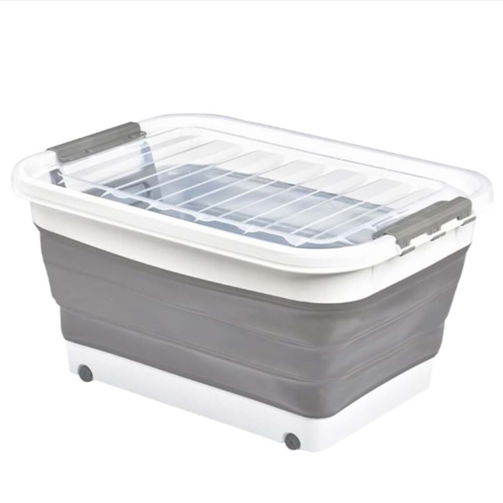 Tekerlekli Katlanır Saklama Kabı (30 Lt)