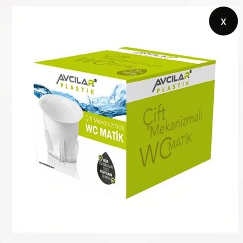 AVCILAR KUTULU ÇİFT KAPAK WC MATİK
