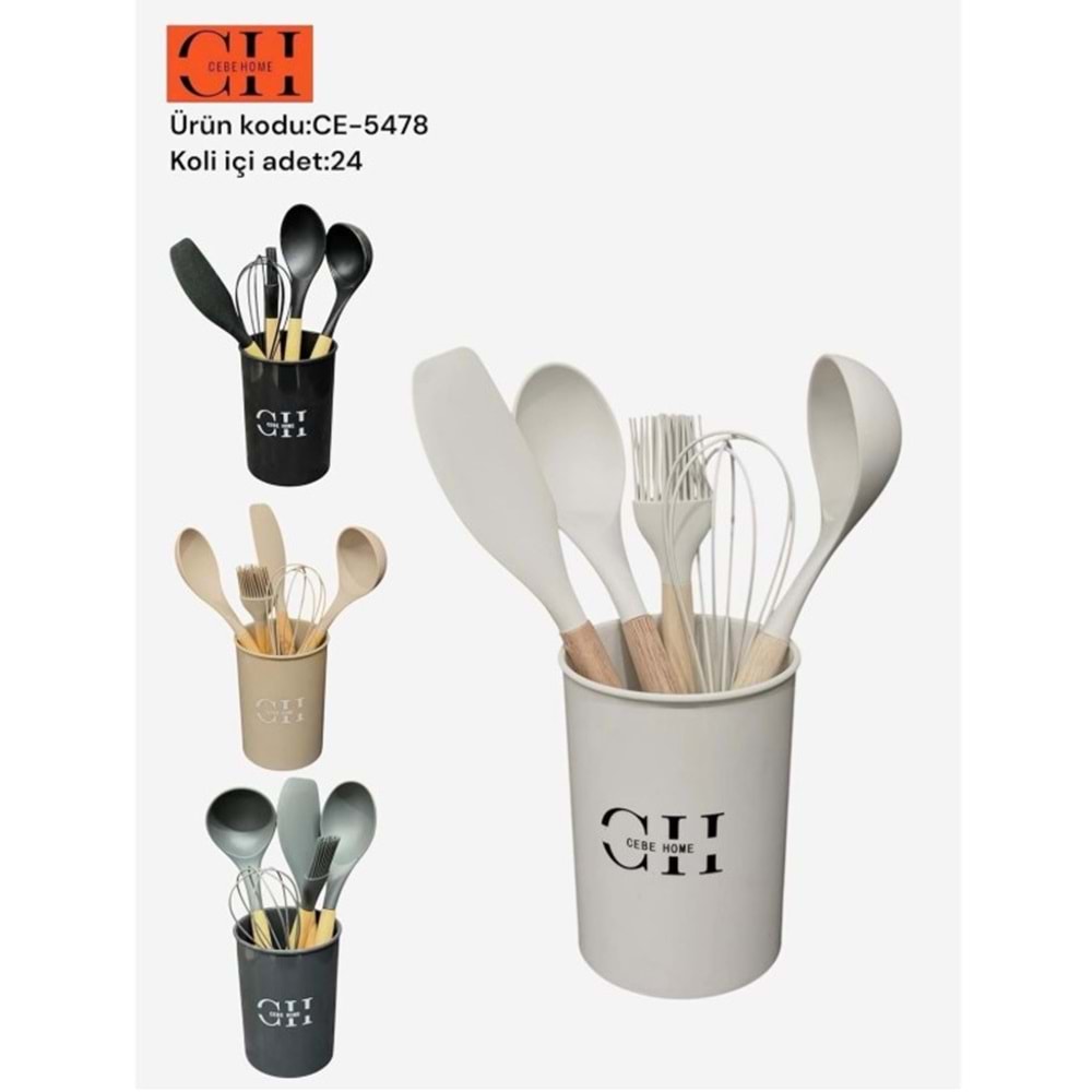 CEBE HOME 6 PARÇA SİLİKON MUTFAK SETİ