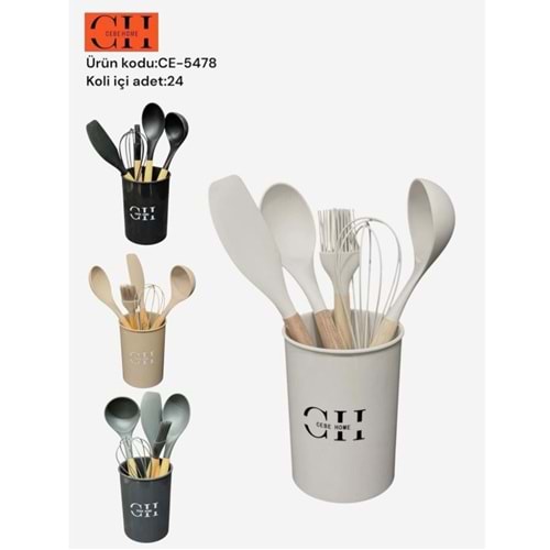 CEBE HOME 6 PARÇA SİLİKON MUTFAK SETİ