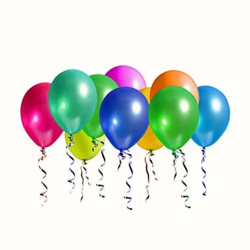 METALİK RENK ORTA BOY BALON *100