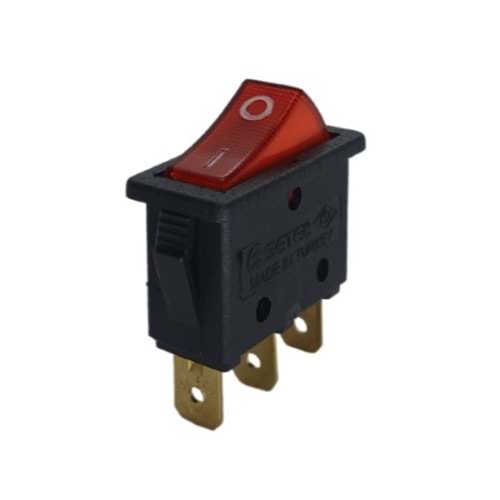 DİKDÖRTGEN IŞIKLI ÇITÇIT ELEKTRİK DEVRE DÜĞMESİ 100Lİ