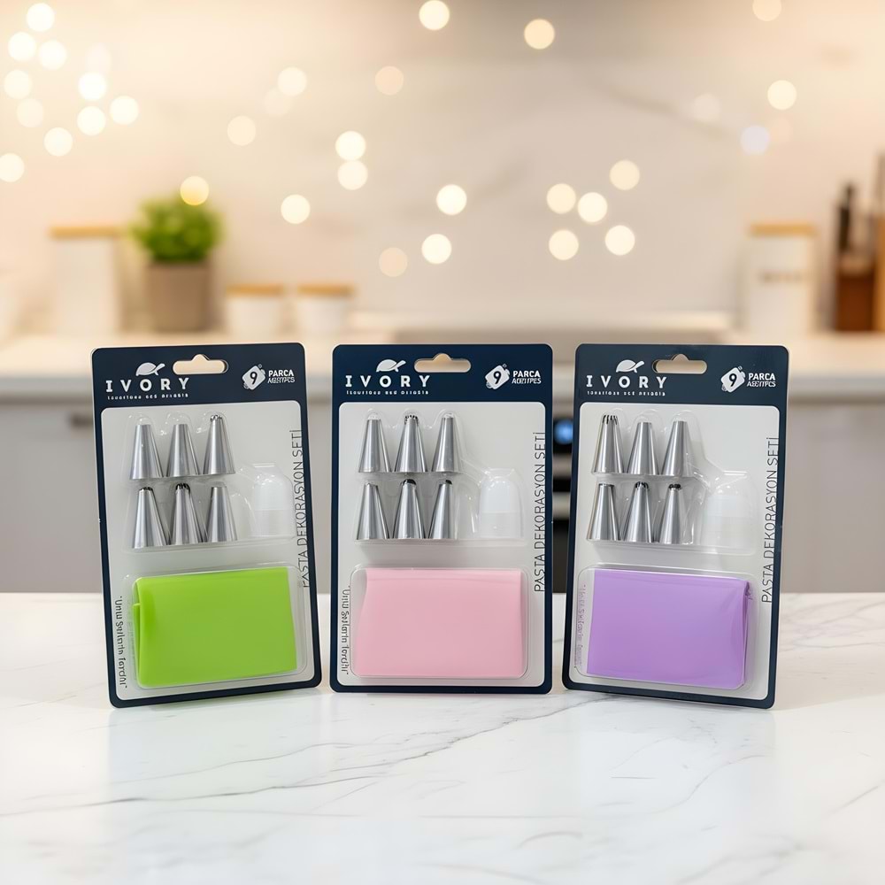 IVORY 9 PARÇA PASTA DEKORASYON SET 288*