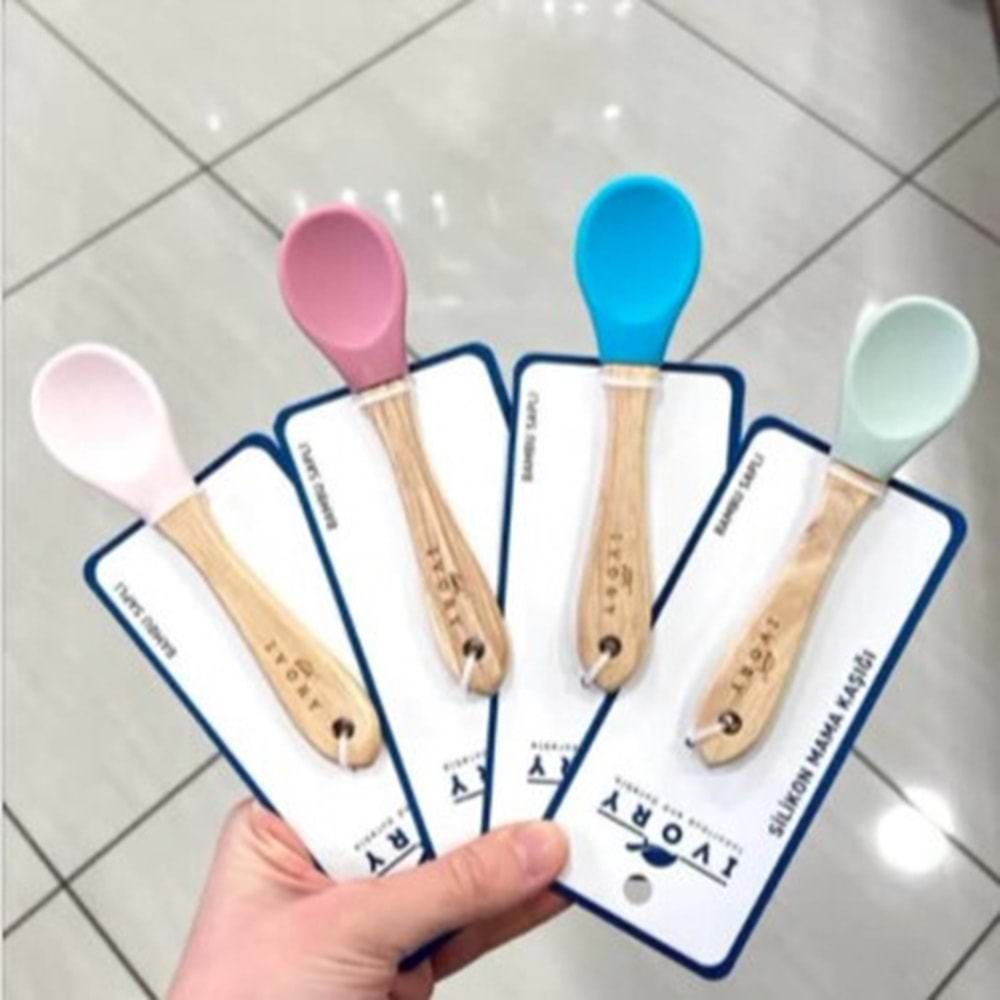 IVORY SİLİKON MAMA KAŞIĞI PK125 500*
