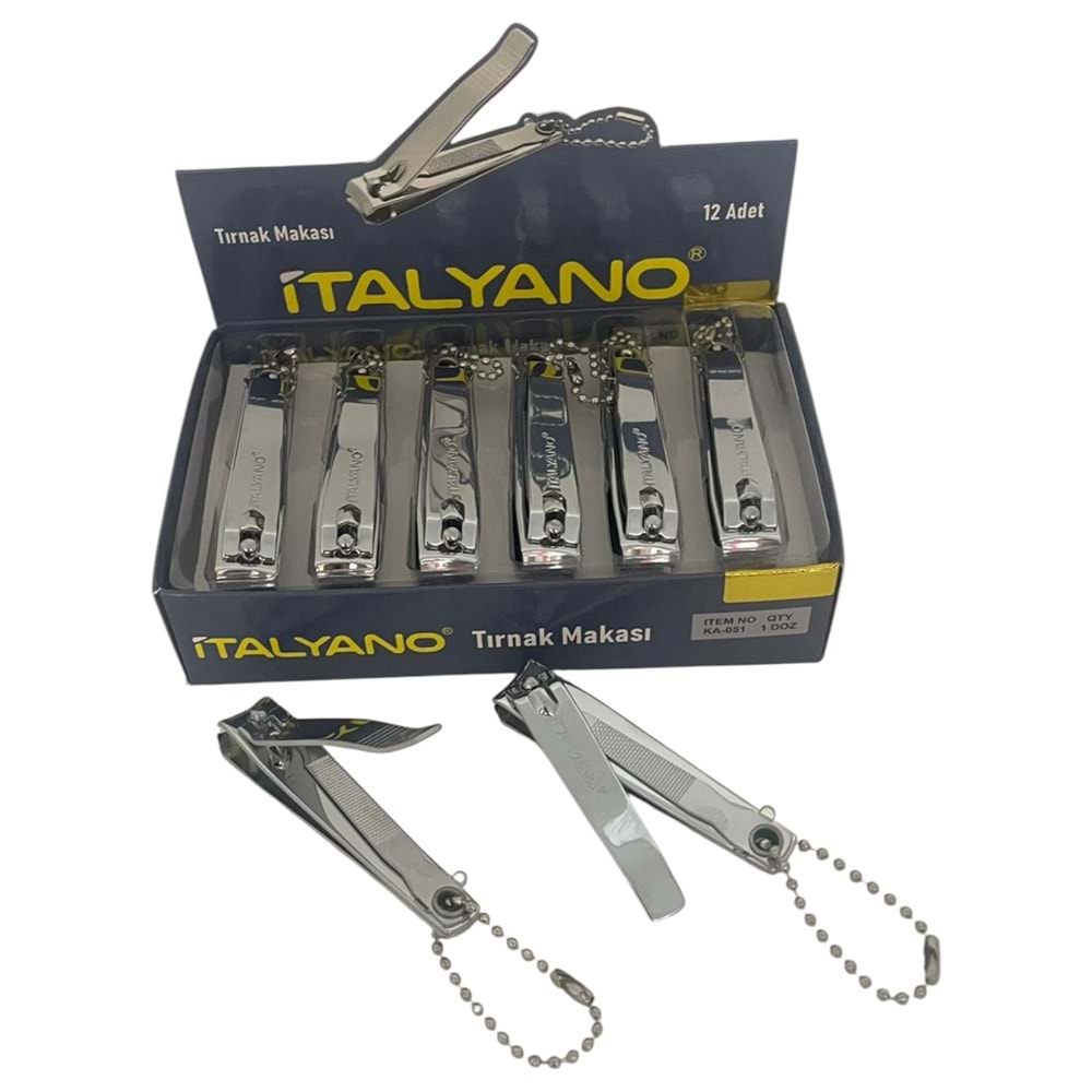 İTALYANO BÜYÜK BOY TIRNAK MAKASI SADE METAL *12 / *600