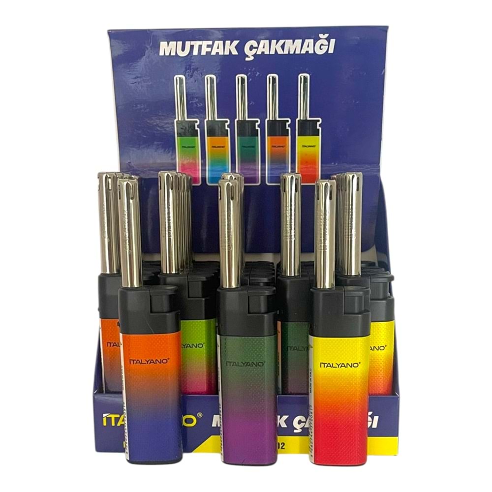 İTALYANO GÖKKUŞAĞI DESENLİ MUTFAK ÇAKMAĞI KISA *25 / *500