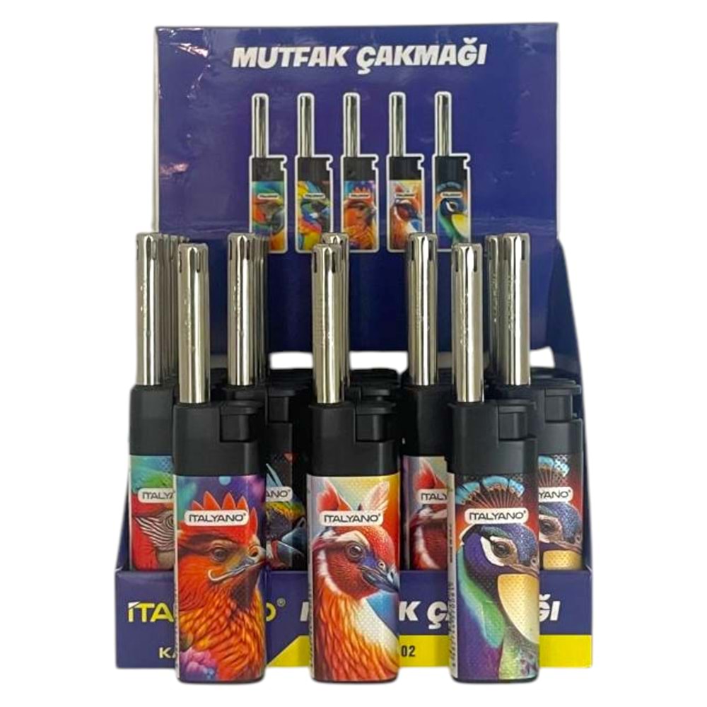 İTALYANO HAYVAN DESENLİ MUTFAK ÇAKMAĞI KISA *25 / *500