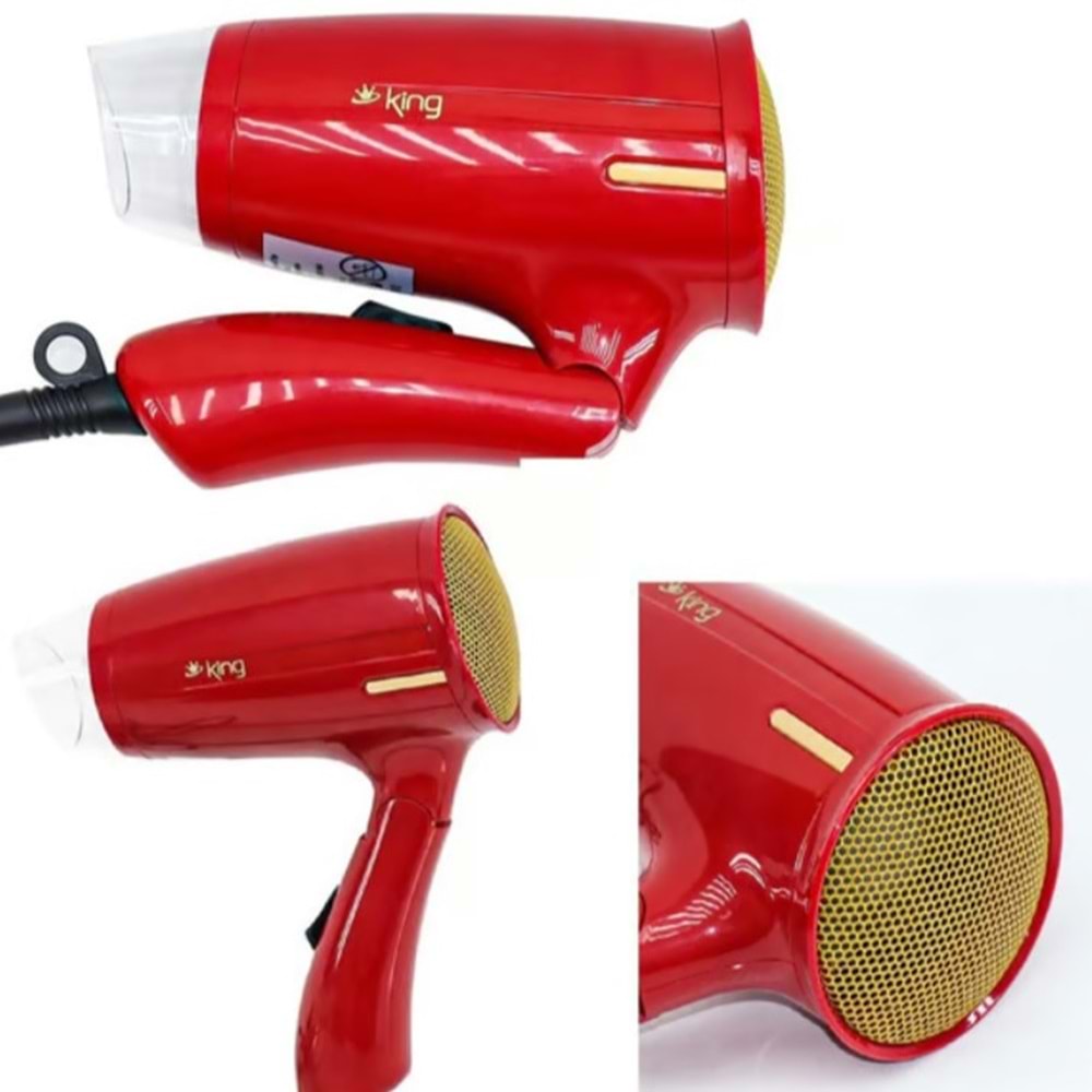 KİNG ARVİNDA KATLANABİLİR SAÇ KURUTMA MAKİNESİ