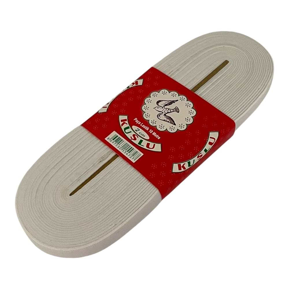 KUŞLU LASTİK PAÇA 10MTx2CM (50x5) *250