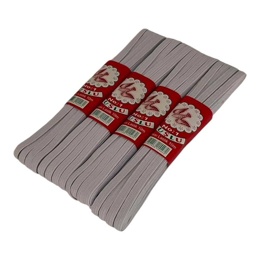 KUŞLU LASTİK YASSI NO:1 10MT (EKONOMİK) (30x20) *600