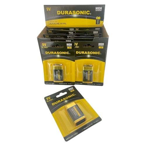 DURASONİC 9V PİL KARE *12 / *96