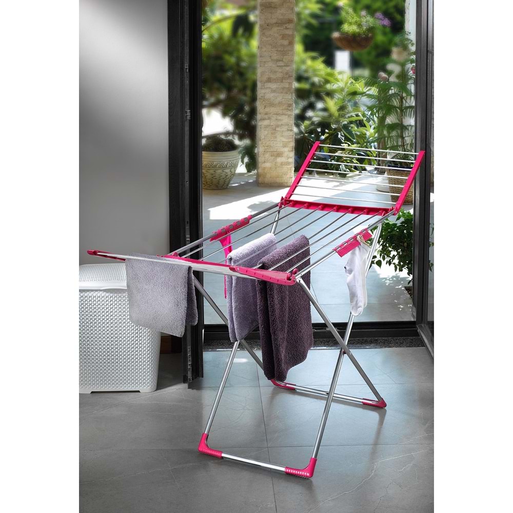 MİRAS OLİMPOS KANATLI ALÜMİNYUM GÖVDE ÇAMAŞIR ASKISI