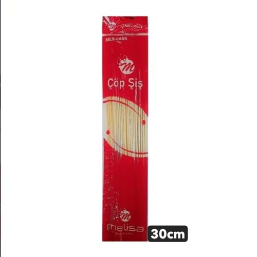 MELİSA ÇÖP ŞİŞ 30CM *12