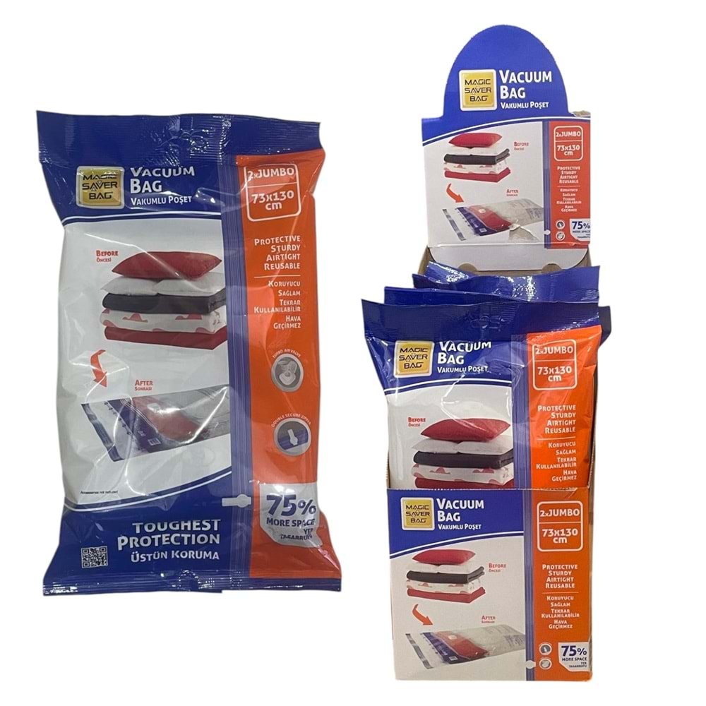 MAGIC SAVER 2Lİ VAKUMLU HURÇ JUMBO 73X130 *6 / *36