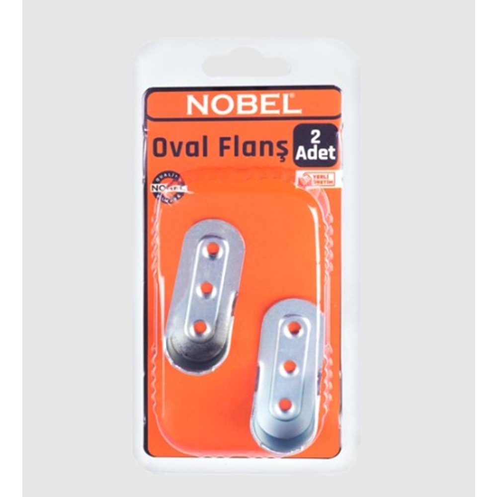 NOBEL FIX OVAL FLANŞ ÇİNKO (SAÇ) 2 Lİ 12*