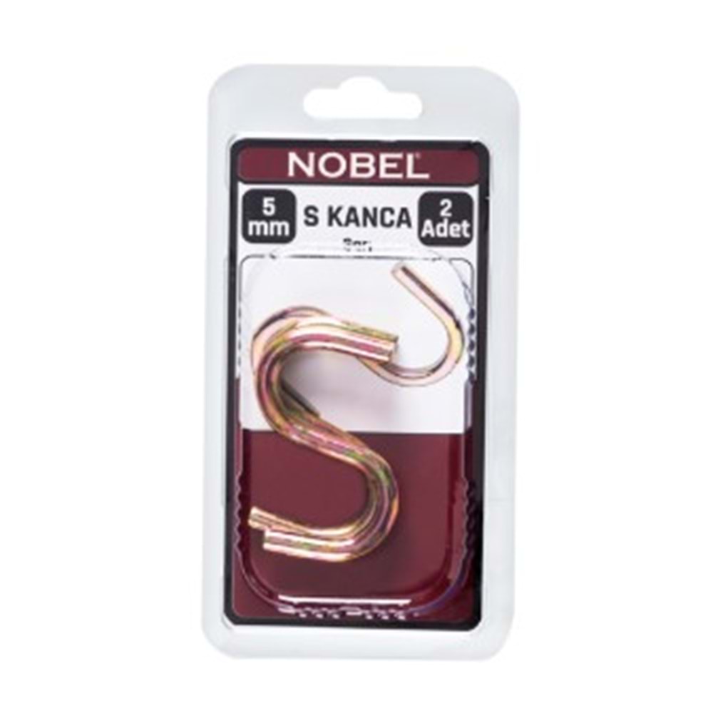 NOBEL FIX S KANCA BÜYÜK SARI 5 MM 2 Lİ
