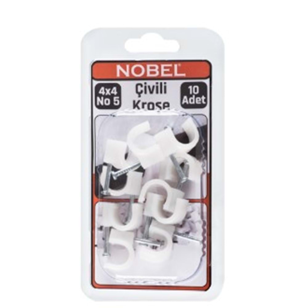 NOBEL FIX ÇİVİLİ KROŞE 4X4 NO-5 10 LU