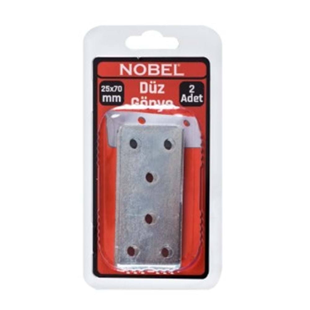 NOBEL FIX DÜZ GÖNYE 25x70 (2MM) 2 Lİ