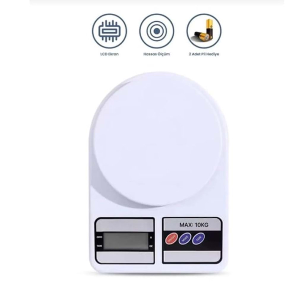 NEROX DİJİTAL MUTFAK TERAZİSİ 10KG