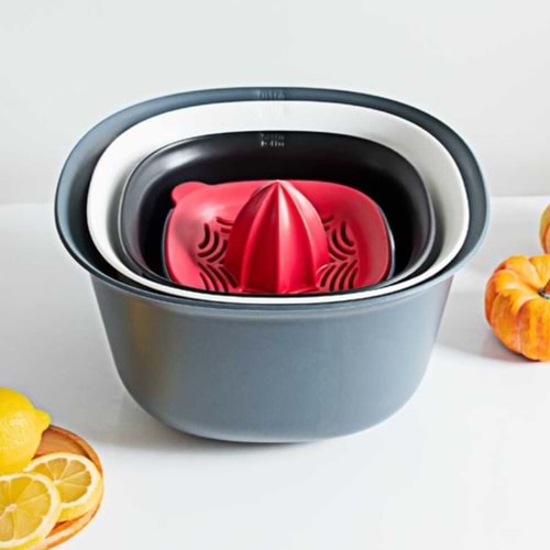 ORGANİZERS 4 PARÇA MULTIMIX SET 3 LÜ BADYA VE LİMON SIKACAĞI