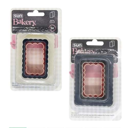 SUN DİKDÖRTGEN KURABİYE KESİCİ