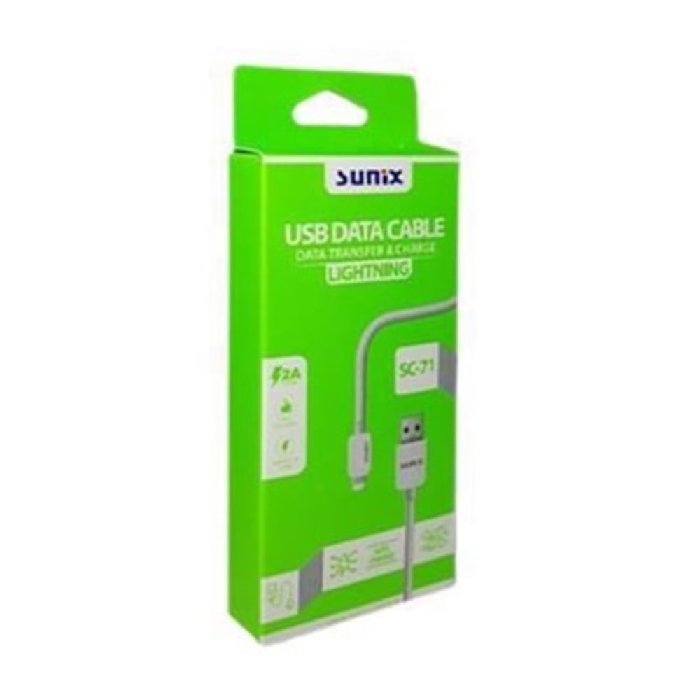 SUNİX İPHONE TELEFON ŞARJ KABLOSU *20