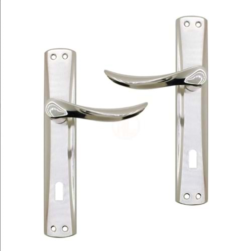 VOLİNİ ZAMBAK NİKEL SATEN ODA KAPI KOLU TAKIM