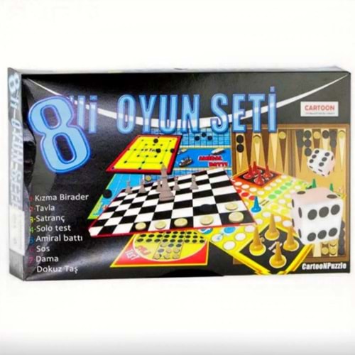 CARTOON 8 Lİ OYUN SETİ
