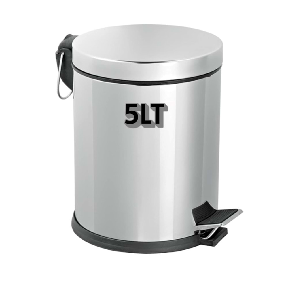 VOLİX MİKRO PEDALLI ÇÖP KOVASI METAL 5LT