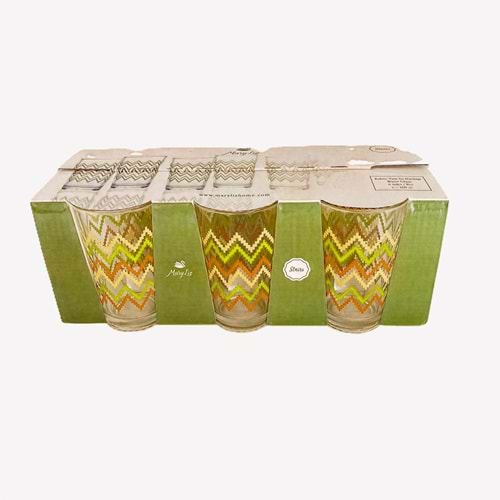 STAİRS KAHVE YANI BARDAK DESENLİ 6 LI *12