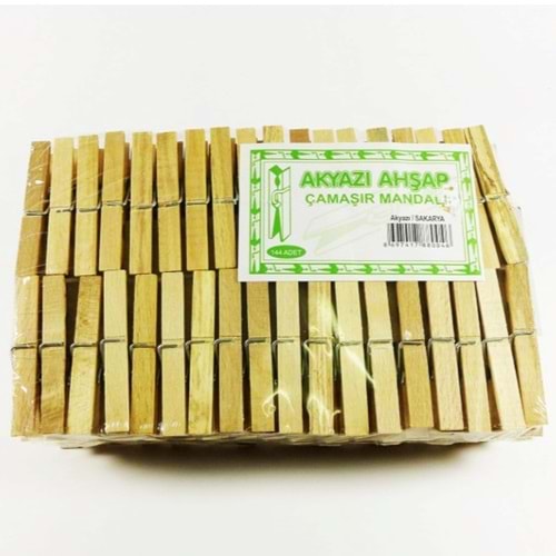 AKYAZI AHŞAP MANDAL 144 LU
