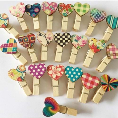 MİSYON AHŞAP MANDAL FİGÜRLÜ 10 LU KÜÇÜK *10