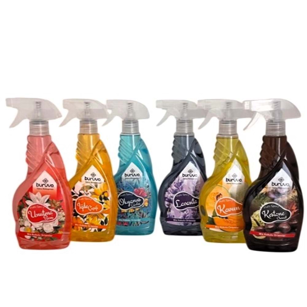 BURUVO MULTİ SPREY LAVANTA ODA KOKUSU SPREYLİ *24