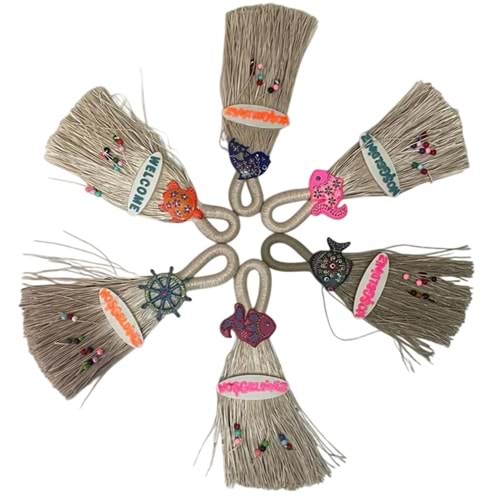 HOŞGELDİNİZ KAPI SÜSÜ SÜPÜRGE BÜYÜK BOY