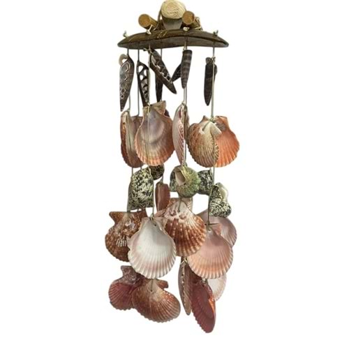 SARKAÇ DENİZ KABUĞU RÜZGAR ÇANI BÜYÜK BOY