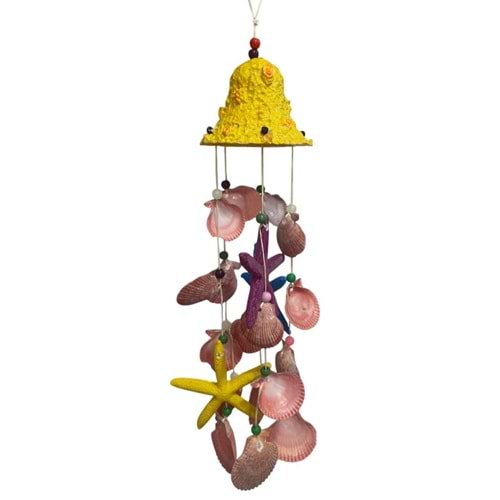 SARKAÇ DENİZ KABUĞU RÜZGAR ÇANI BÜYÜK BOY