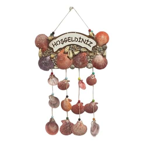 HOŞGELDİNİZ KAPI SÜSÜ DENİZ KABUĞU