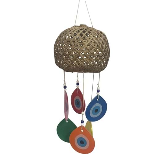 CAM NAZAR BONCUKLU DEKORATİF LED İPLİ AVİZE