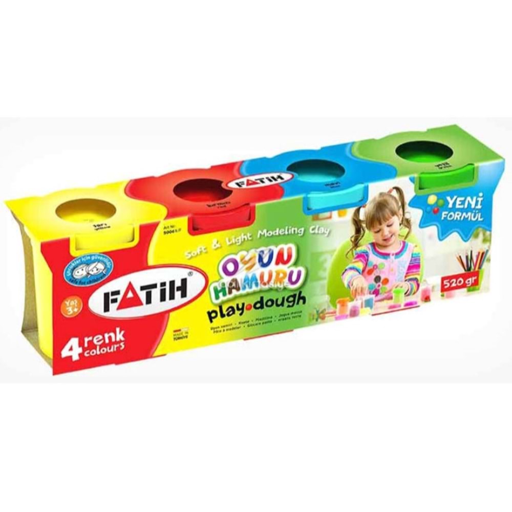FATİH OYUN HAMURU 4 ADET 520GR