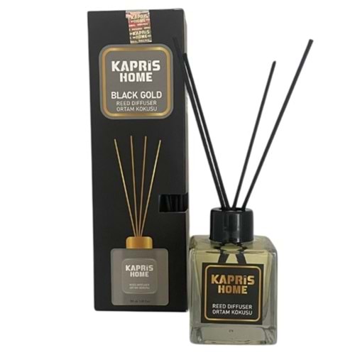 KAPRİS HOME BLACK GOLD ÇUBUKLU ODA KOKUSU 100ML *48