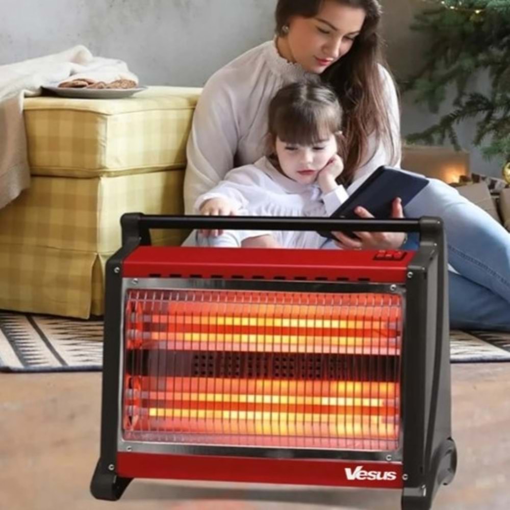 VESUS QUATTRO 4 ÇUBUK ELEKTRİKLİ SOBA