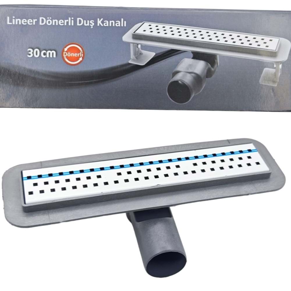 30CM LİNEER DÖNERLİ DUŞ GİDERİ KANALI