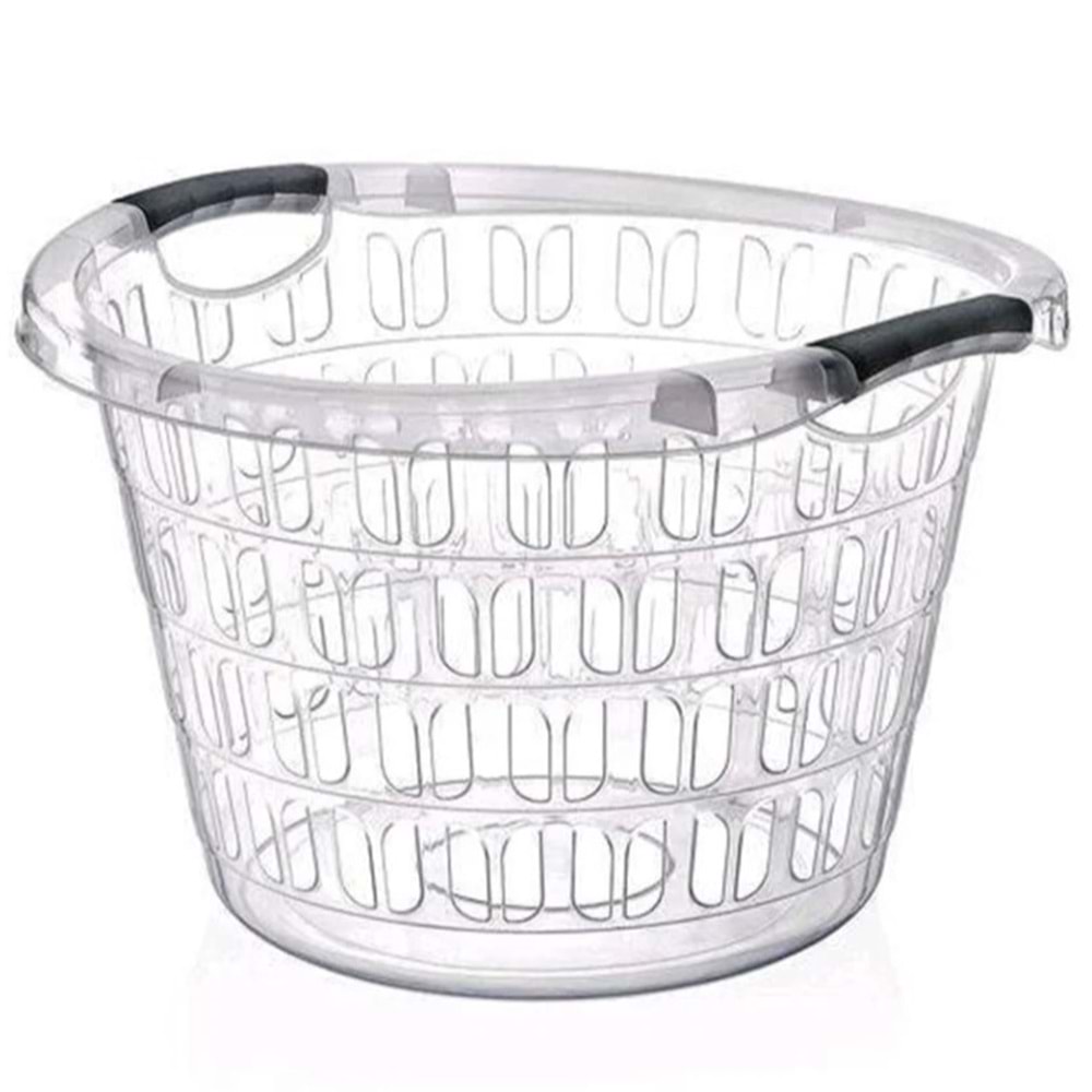 SAGLIK YUVARLAK ŞEFFAF ÇAMAŞIR SEPET